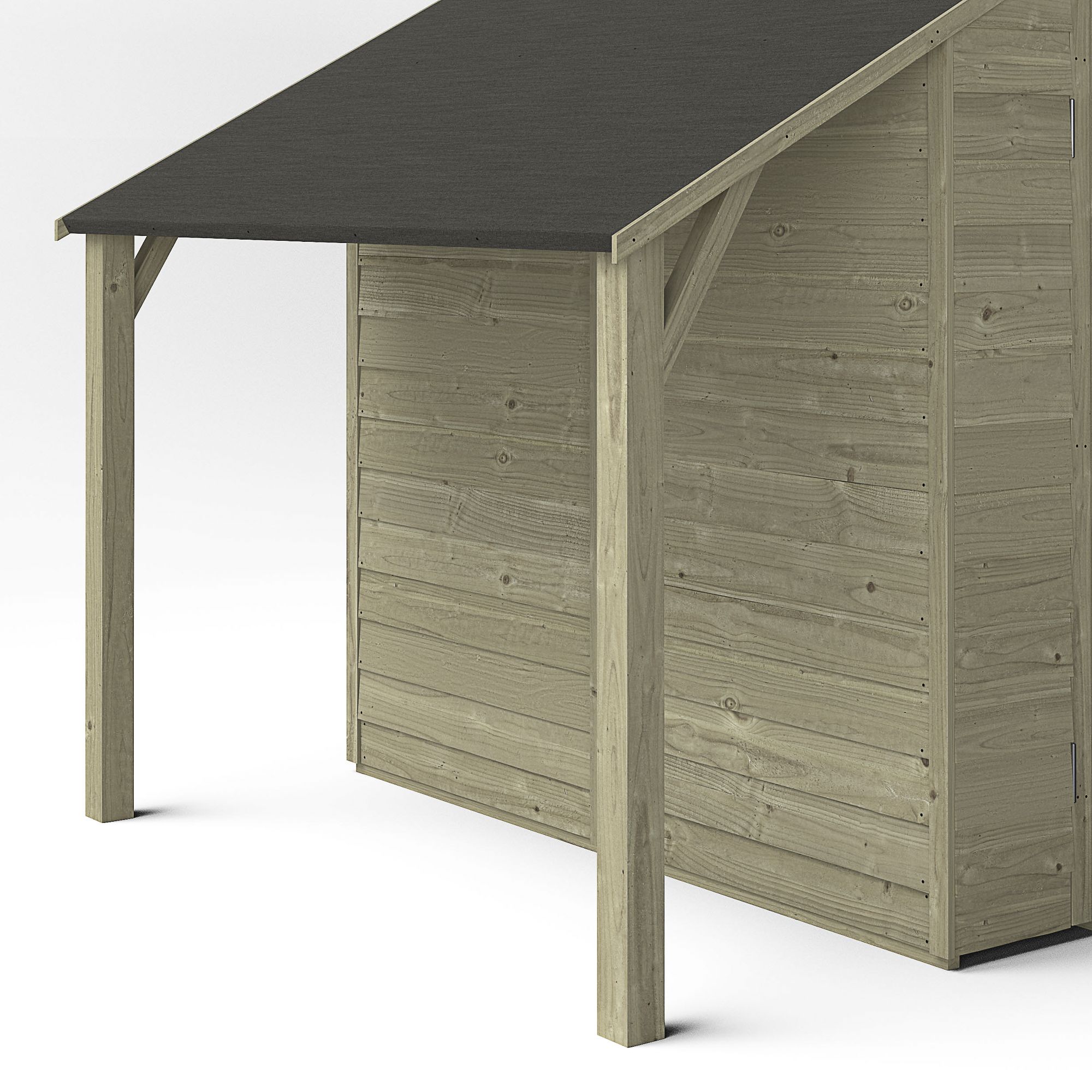 Forest Garden Lean to shed kit, (H)1604mm (W)1882mm (D)689mm - Assembly required