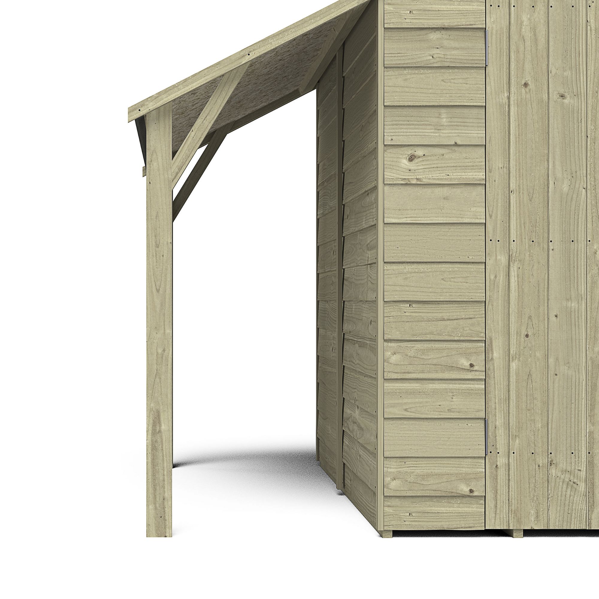 Forest Garden Lean to shed kit, (H)1604mm (W)1882mm (D)689mm - Assembly required