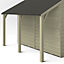 Forest Garden Lean to shed kit, (H)1604mm (W)2416mm (D)681mm - Assembly service included
