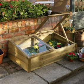 Forest Garden Mixed softwood Rectangular Raised bed kit (H)3.8cm x (W)6.3cm