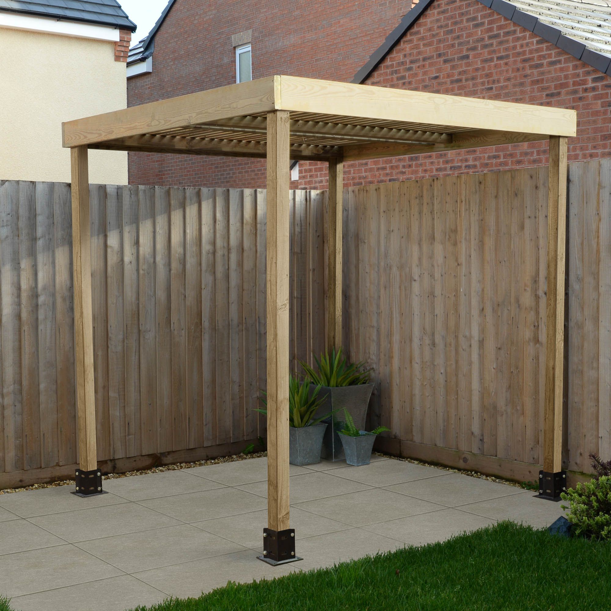 Forest Garden Modular Square Pergola, (H)2045mm (W)1970mm | DIY At B&Q