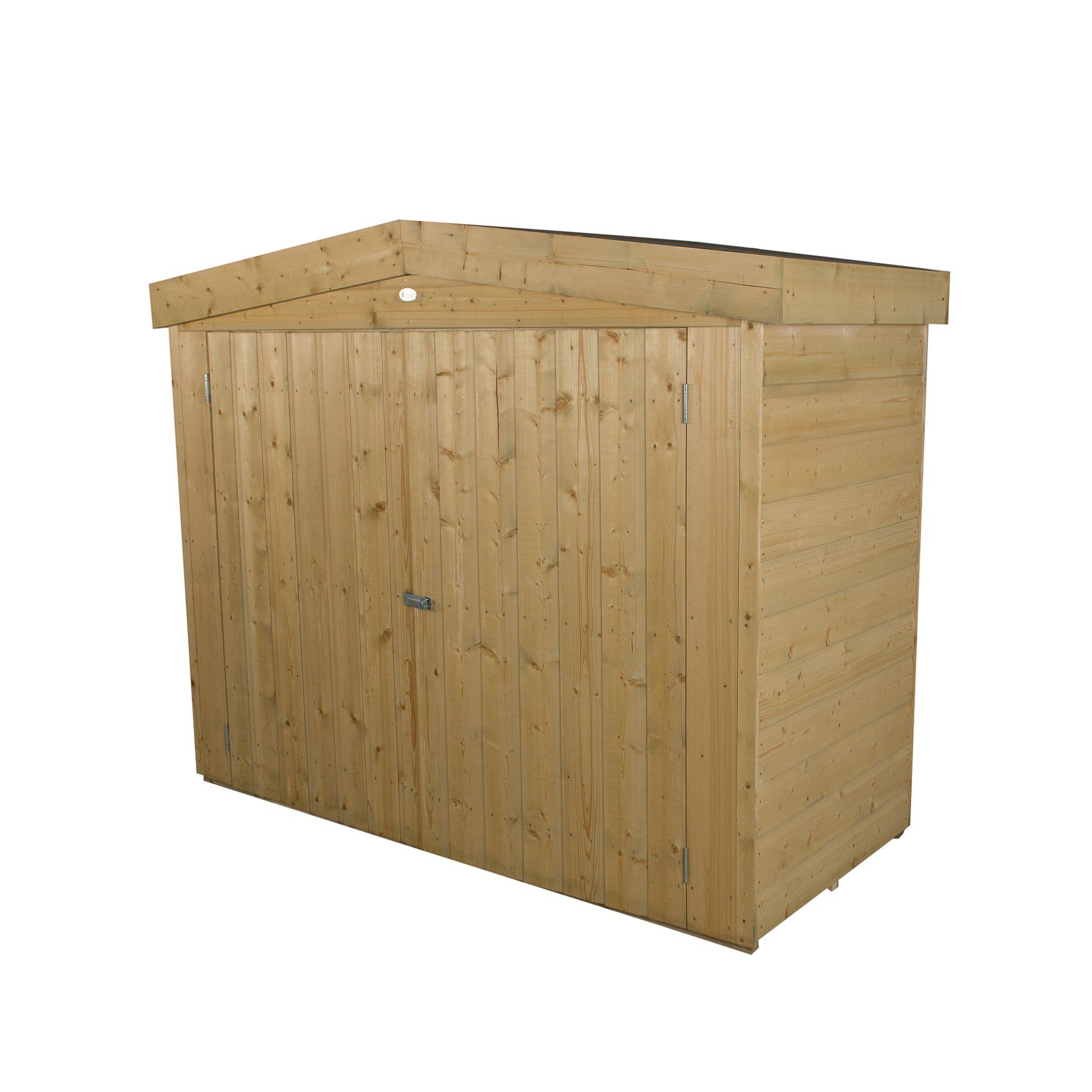 Forest Garden Natural timber Shiplap Apex Garden storage 6x3 ft