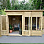 Forest Garden Oakley 10x6 ft with Double door & 5 windows Pent Wooden Summer house - Assembly service included