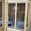 Forest Garden Oakley 6x4 ft with Double door & 4 windows Apex Wooden Summer house