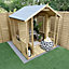 Forest Garden Oakley 6x6 ft with Double door & 4 windows Apex Wooden Summer house - Assembly service included