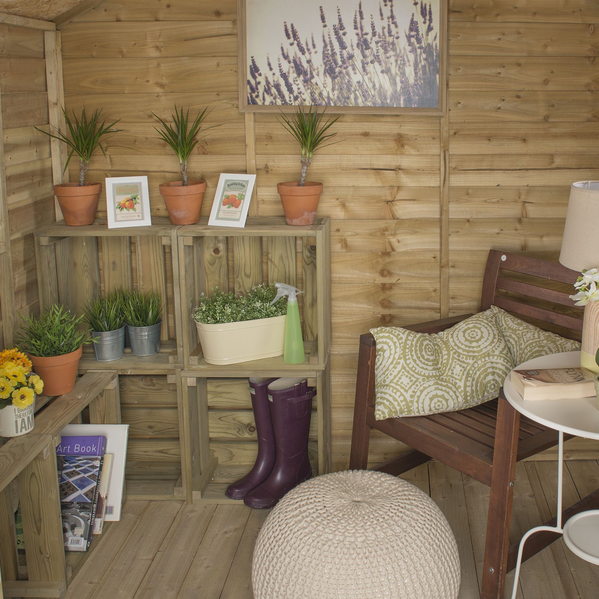 Forest Garden Oakley 7x5 ft with Double door & 4 windows Apex Summer house (H)2210mm x (W)2320mm - Assembly service included