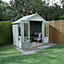 Forest Garden Oakley 7x5 ft with Double door & 4 windows Apex Wooden Summer house - Assembly service included