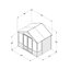 Forest Garden Oakley 8x6 ft with Double door & 4 windows Apex Wooden Summer house (Base included)