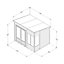 Forest Garden Oakley 8x6 ft with Double door & 4 windows Pent Wooden Summer house (Base included)