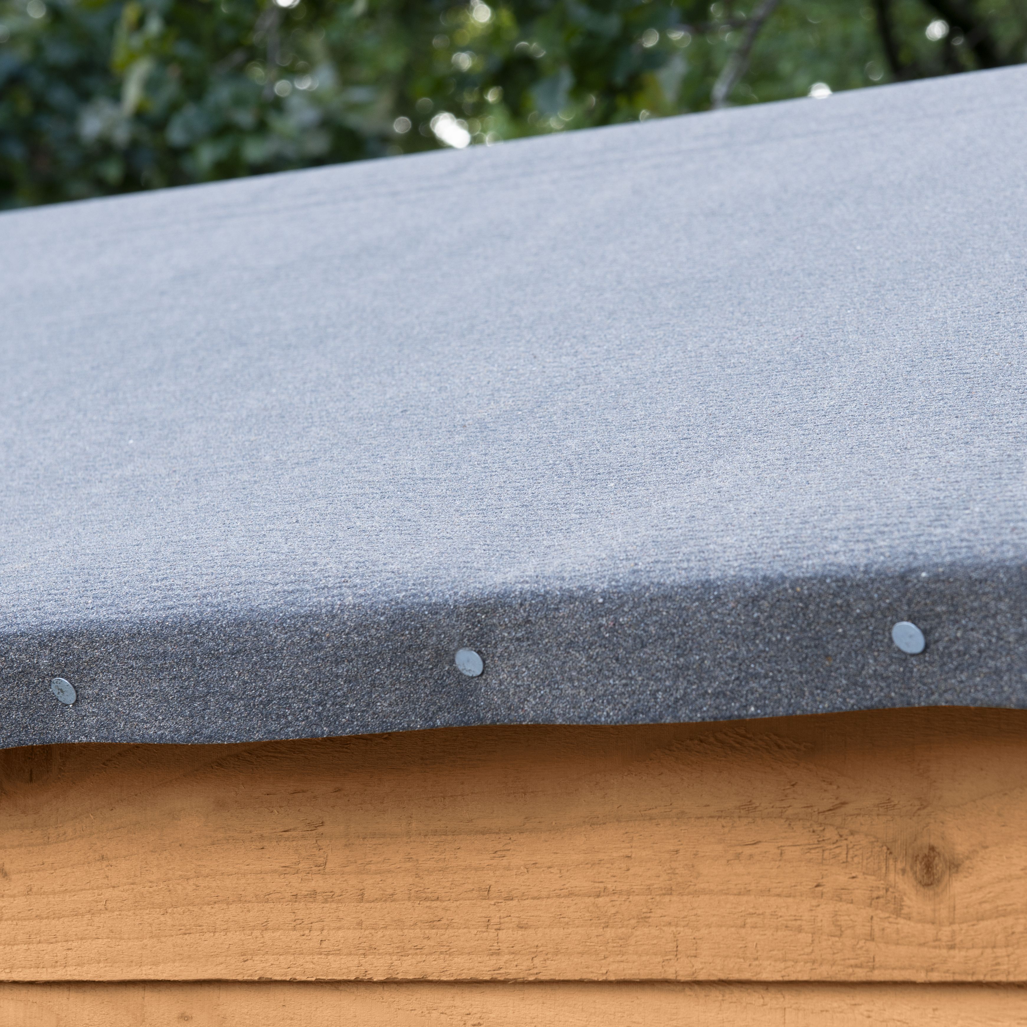 Forest Garden Overlap 4x3 ft Apex Wooden Dip treated Shed with floor (Base included) - Assembly service included