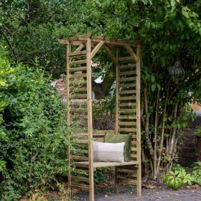 Forest Garden Palma Arbour, (H)2151mm (W)1200mm (D)620mm - Assembly required