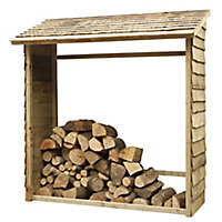 Forest Garden Pressure treated Wooden 6x2 Wall log store