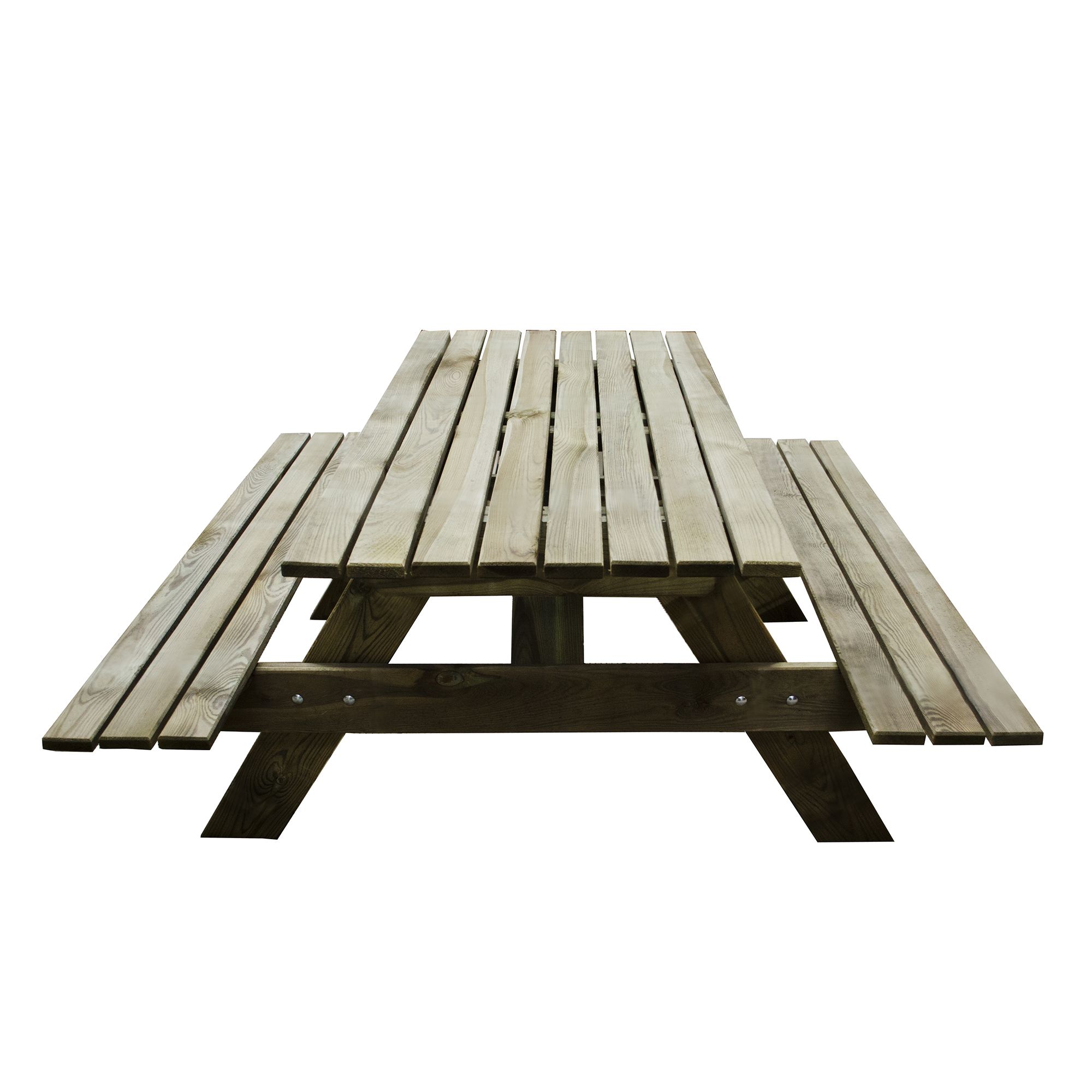 Forest Garden Rectangular natural timber Rectangular Picnic table