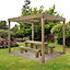 Forest Garden Rectangular Pergola, (H)2800mm (W)3040mm