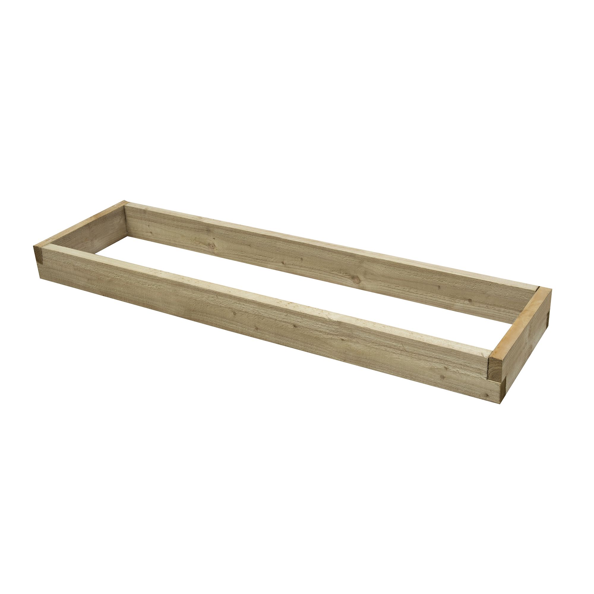 Forest Garden Rectangular Raised bed kit (H)14cm x (W)45cm