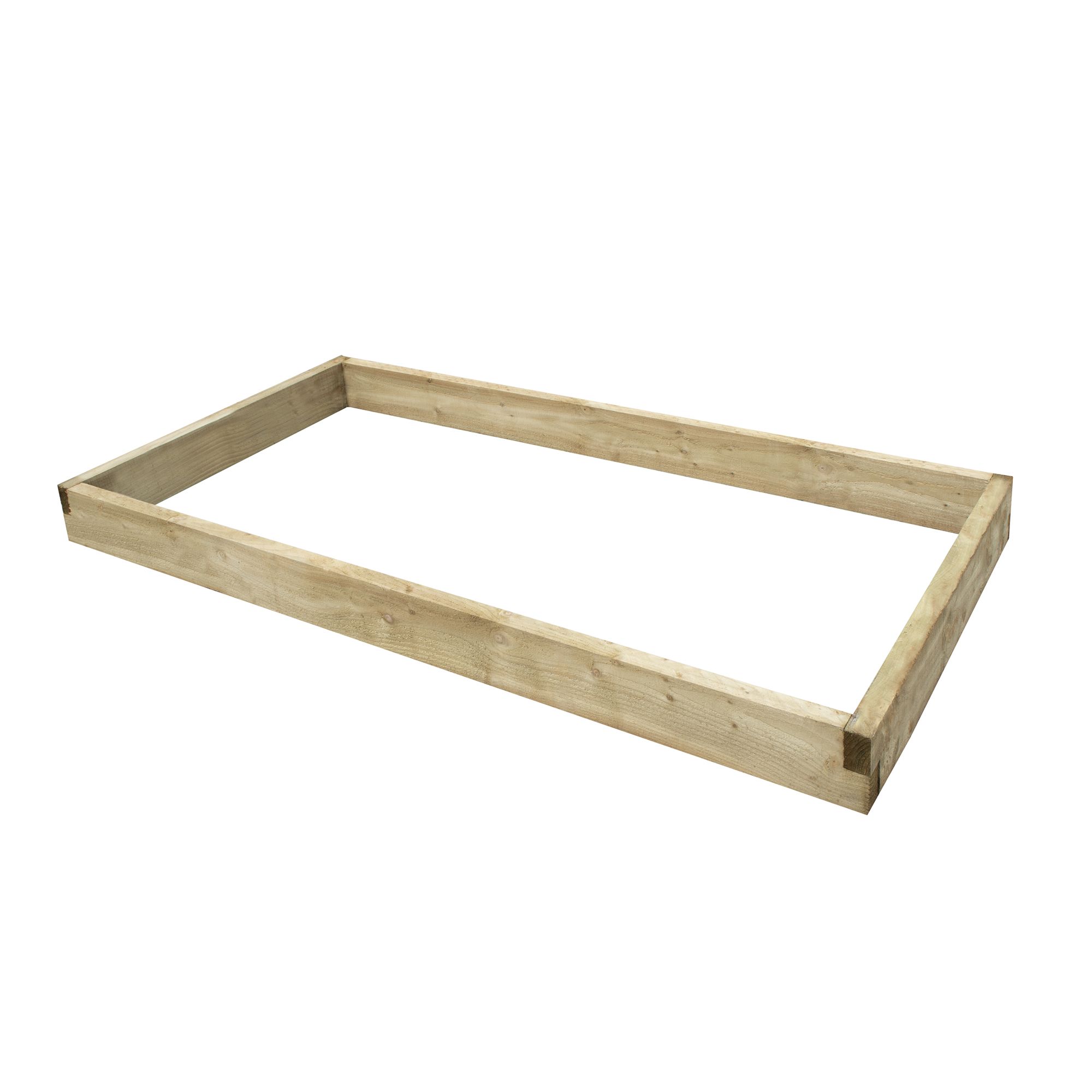 Forest Garden Rectangular Raised bed kit (H)14cm x (W)90cm