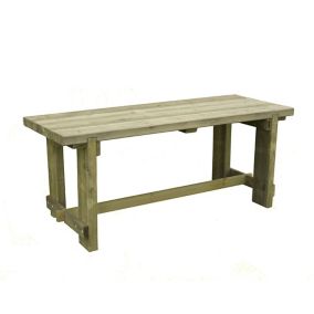 Forest Garden Refectory natural timber Wooden Rectangular Table