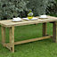 Forest Garden Refectory natural timber Wooden Rectangular Table