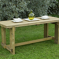 Forest Garden Refectory Wooden Fixed Table
