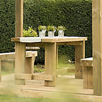 Forest Garden Refectory Wooden Fixed Table