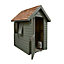 Forest Garden Retreat 6X4 Apex Pressure treated Overlap Green Shed with floor - Assembly service included