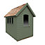 Forest Garden Retreat 8x5 Apex Pressure treated Overlap Green Shed with floor - Assembly service included
