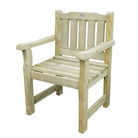 Forest Garden Rosedene Natural Timber Wooden Chair