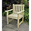 Forest Garden Rosedene Natural Timber Wooden Chair