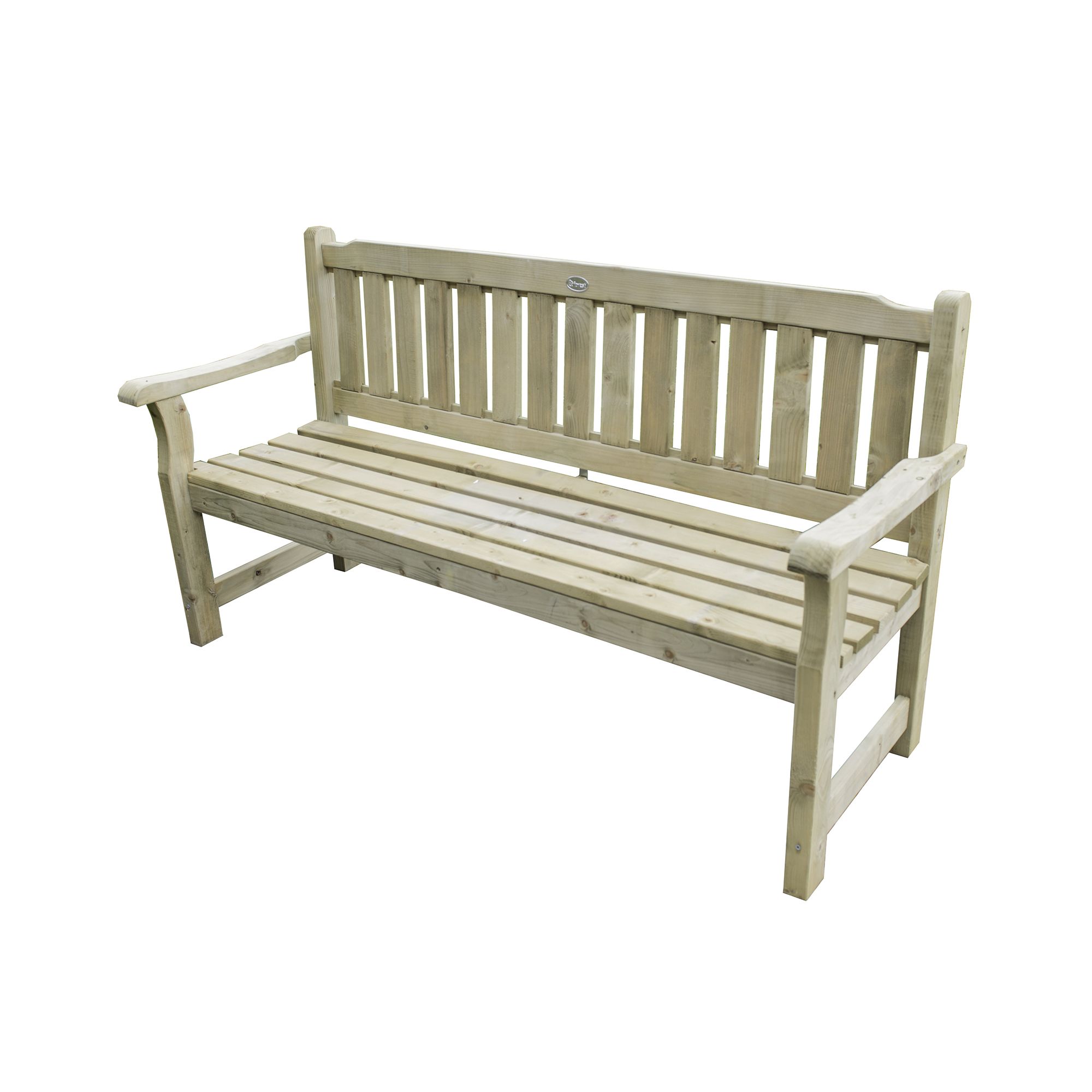 Forest Garden Rosedene Natural timber Wooden Non-foldable Bench 152cm(W) 96cm(H)