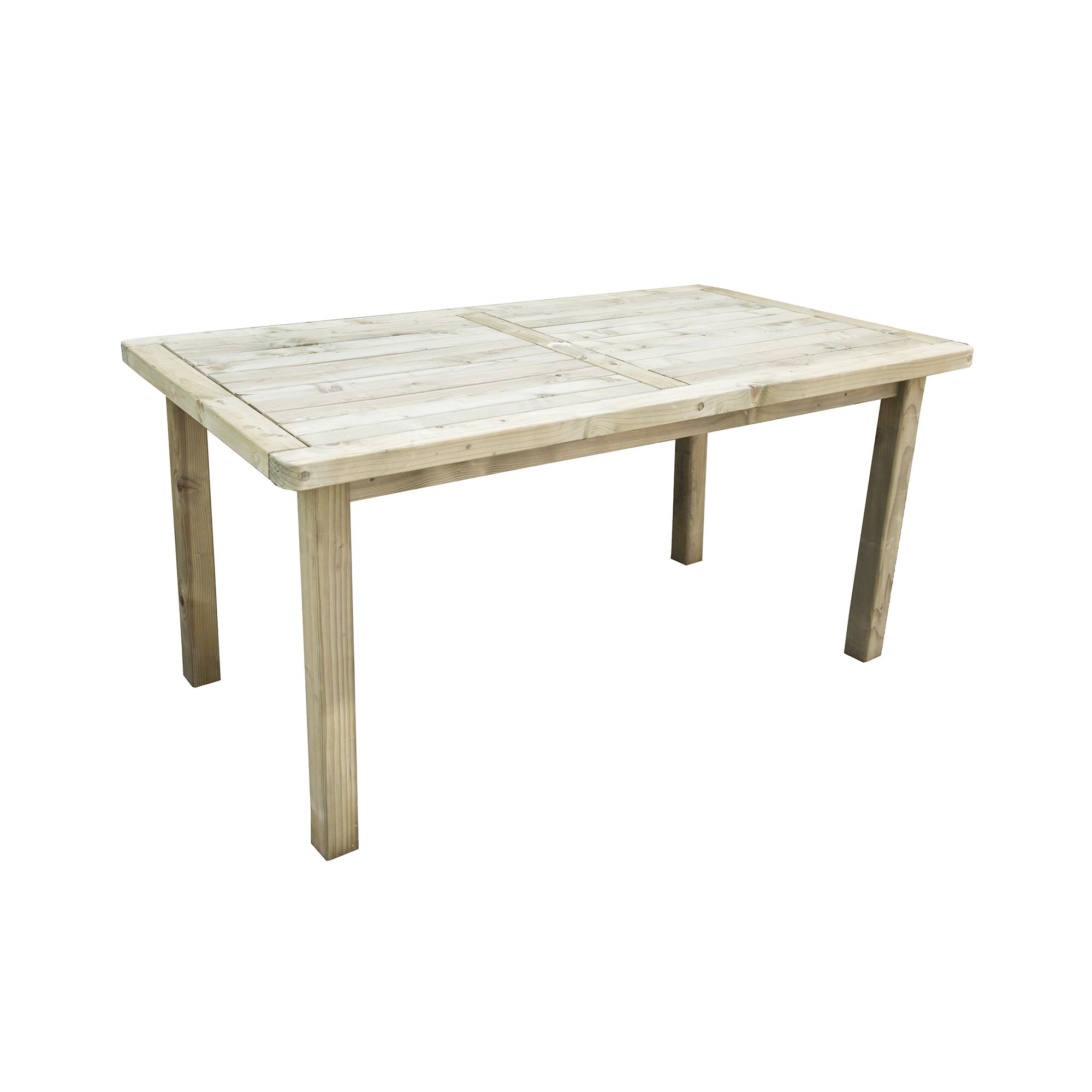 Forest Garden Rosedene natural timber Wooden Rectangular Table