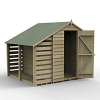 Forest Garden Shed 7x5 ft Apex Wooden Shed with floor