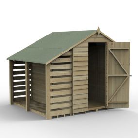 Forest Garden Shed 7x5 ft Apex Wooden Shed with floor