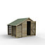 Forest Garden Shed 8x6 ft Apex Wooden Shed with floor & 2 windows