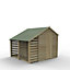 Forest Garden Shed 8x6 ft Apex Wooden Shed with floor & 2 windows