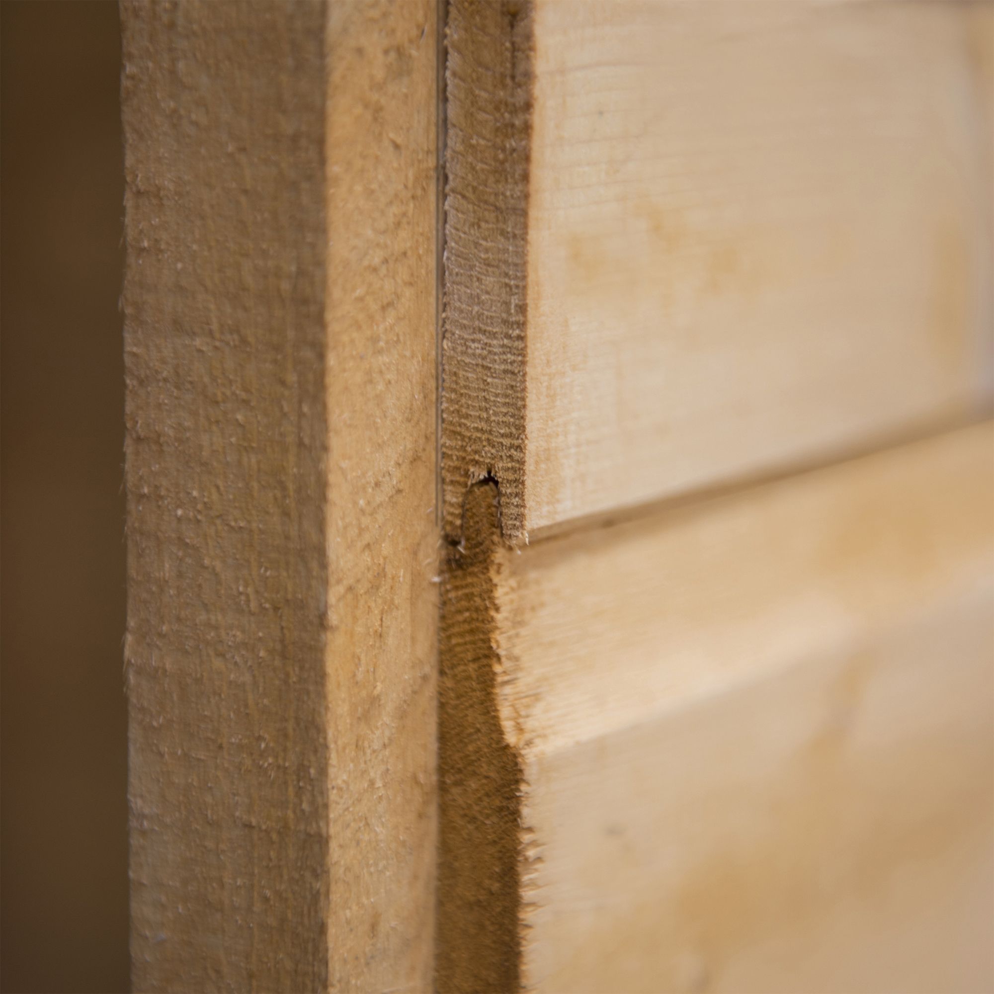 Forest Garden Shiplap 6x4 ft Apex Wooden Dip treated Shed with floor & 1 window (Base included)