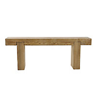 Forest Garden Sleeper Natural timber Wooden Non-foldable Bench 120cm(W) 44.7cm(H)