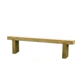 Forest Garden Sleeper Natural timber Wooden Non-foldable Bench 180cm(W) 44.7cm(H)