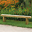 Forest Garden Sleeper Natural timber Wooden Non-foldable Bench 180cm(W) 44.7cm(H)
