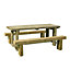 Forest Garden Sleeper Natural timber Wooden Non-foldable Bench 180cm(W) 75cm(H)
