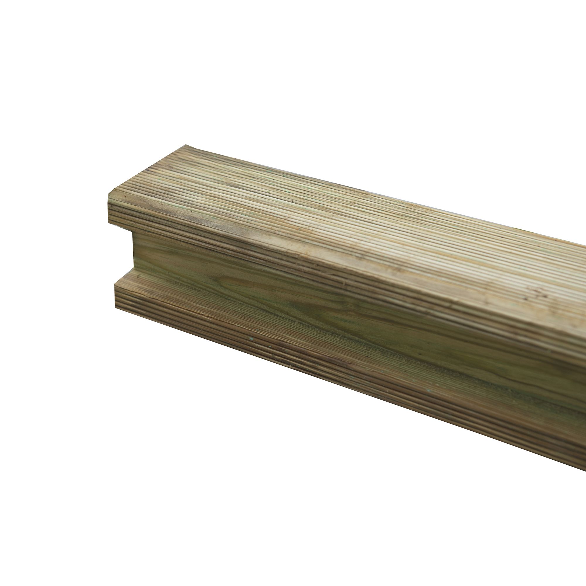 Forest Garden Slotted H-shaped Wooden Fence post (H)2.4m (W)940mm, Pack of 5