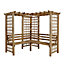 Forest Garden Sorrento Trellis Arbour, (H)2170mm (W)1990mm (D)2020mm - Assembly required