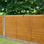 Forest Garden Straight edge Lap Dip treated 4ft Wooden Fence panel (W)1.83m (H)1.21m