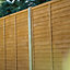 Forest Garden Straight edge Lap Dip treated 5ft Wooden Fence panel (W)1.83m (H)1.52m