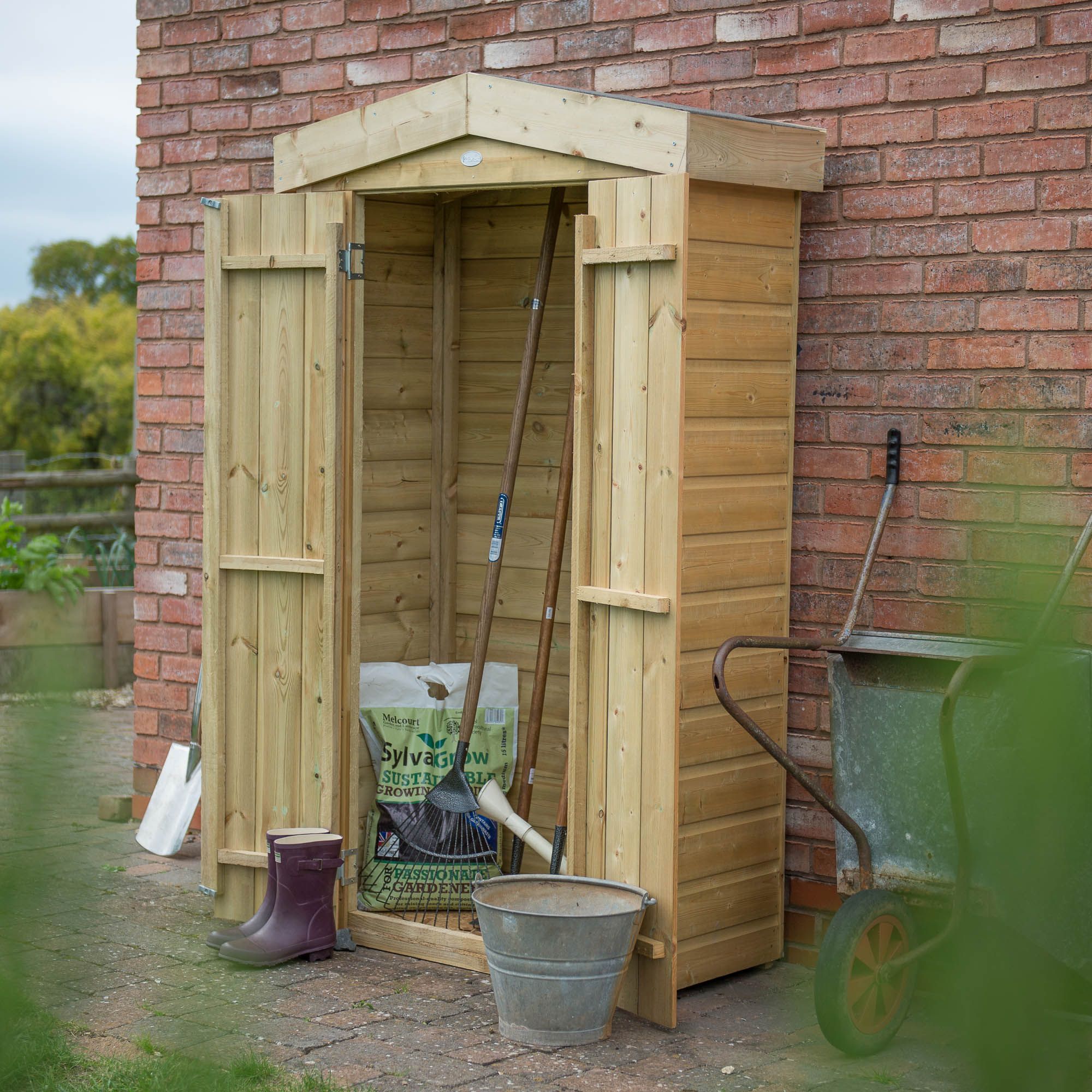 Forest Garden Tall 750L Shiplap Apex Garden storage