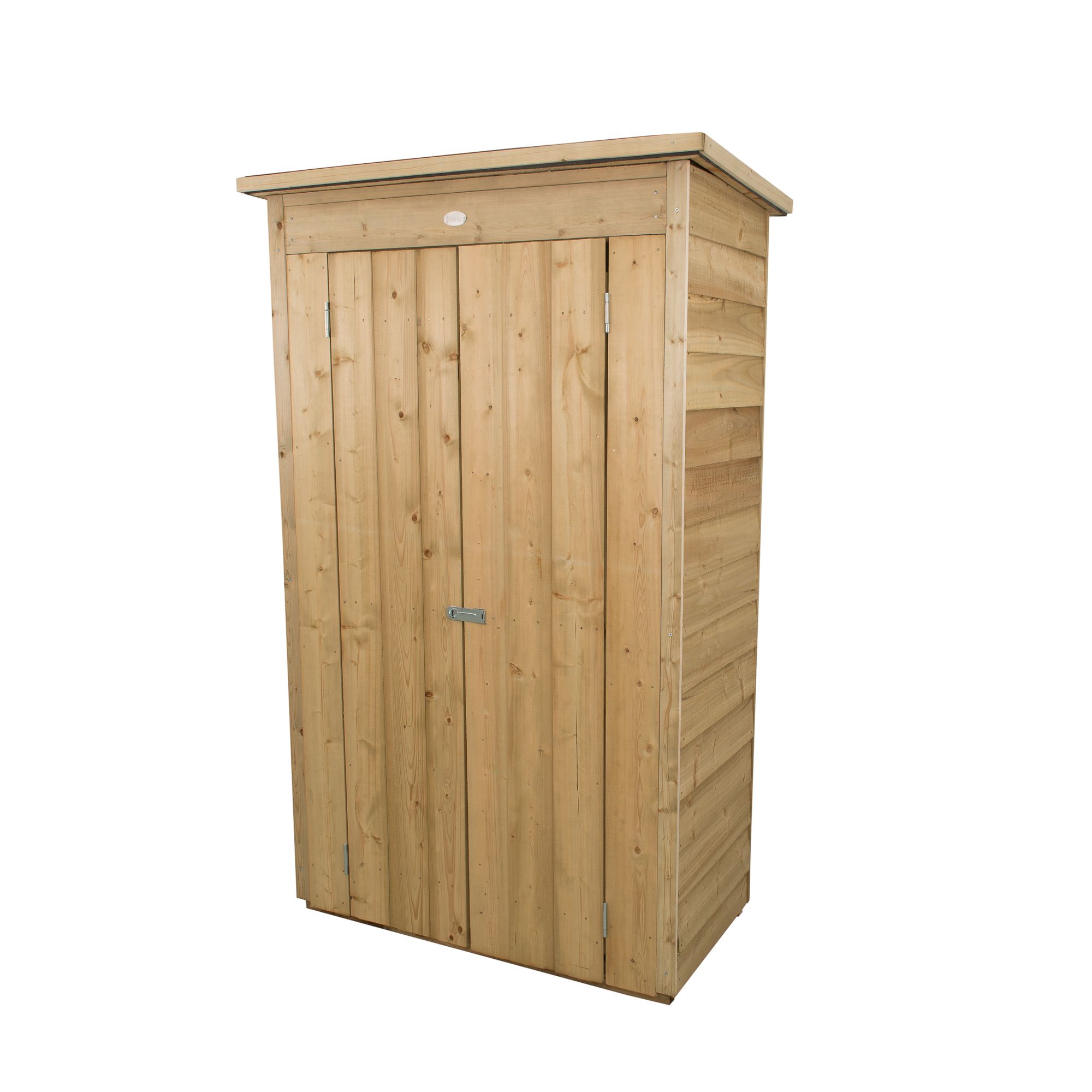 Forest Garden Tall Natural timber Overlap Pent Garden storage 2x3 ft 1780mm 1080mm