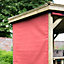 Forest Garden Terracotta Rectangular Side curtain, (W)5.1m - Assembly not required