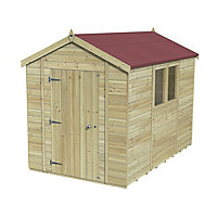 Forest Garden Timberdale 10x6 ft Apex Wooden Shed with floor (Base included) - Assembly service included