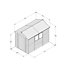 Forest Garden Timberdale 10x6 ft Apex Wooden Shed with floor