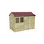 Forest Garden Timberdale 10x6 ft Reverse apex Tongue & groove Wooden Shed with floor (Base included)