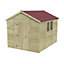 Forest Garden Timberdale 10x8 ft Apex Wooden Shed with floor